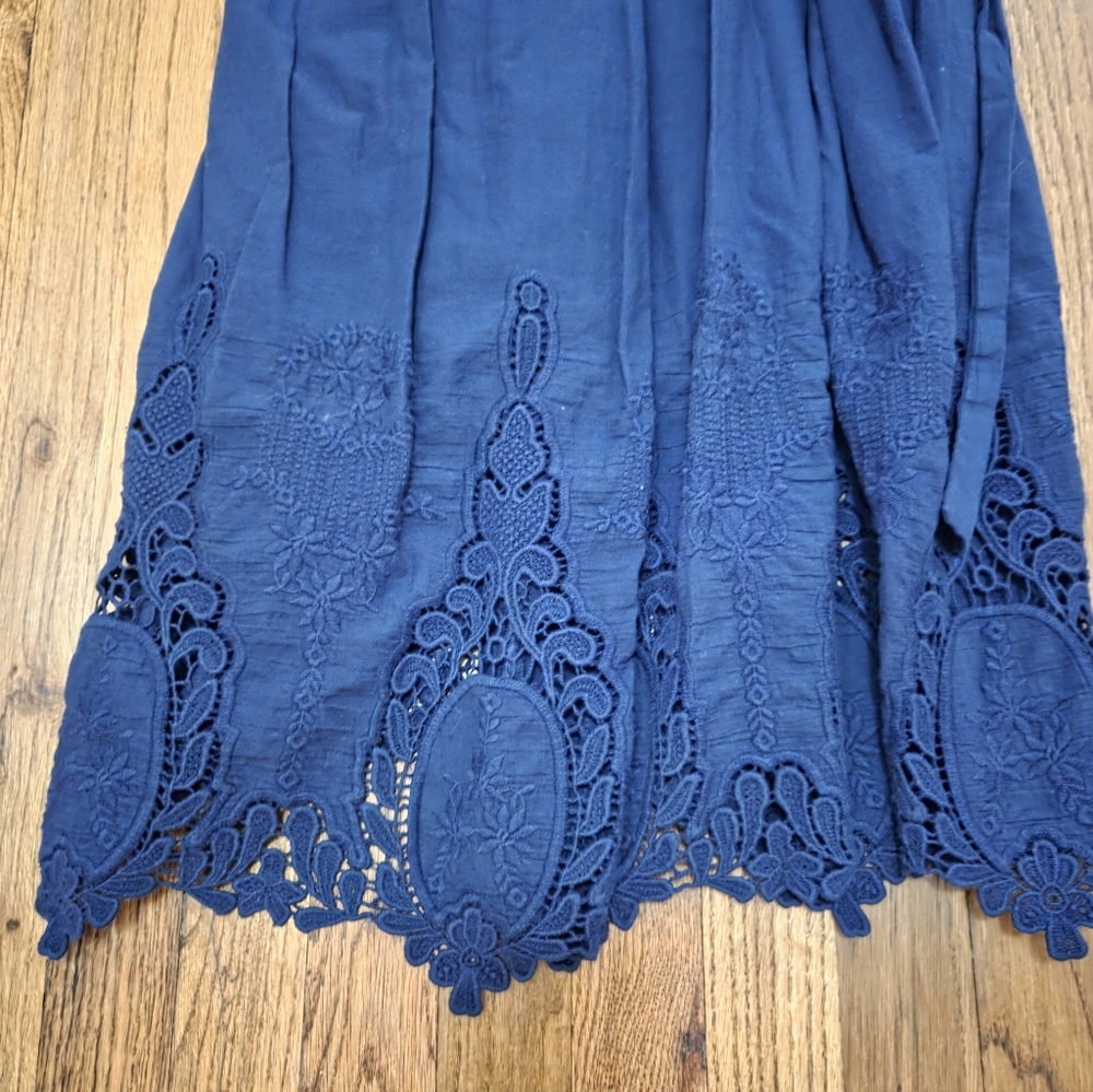 Everleigh Navy Lace Wrap Dress Size Small - Picture 8 of 16